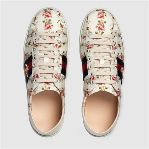 gucci ace rose print sneakers|Gucci ace sneakers men discounted.